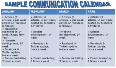 communication Calendar