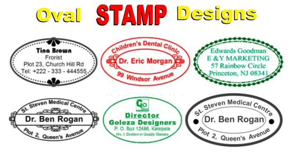 oval stamp designs
