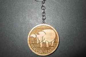 Hippopotamus Engraved Key Chain Looks Great On Your Keys