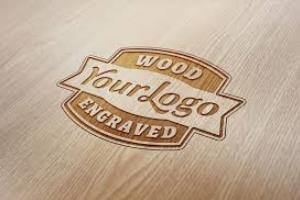 wood engraving logo