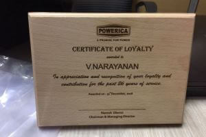 wood engraving certificate