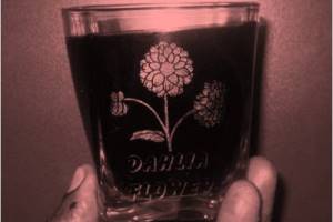 drinking glass engraving