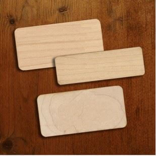 Wooden Name Tag Blanks