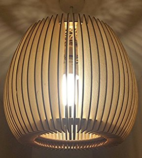 Striped Wooden Lampshades