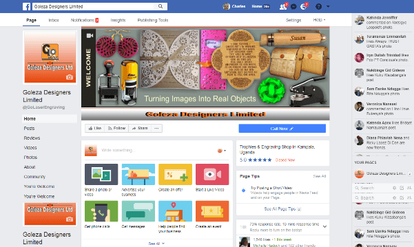 Facebook Business Page