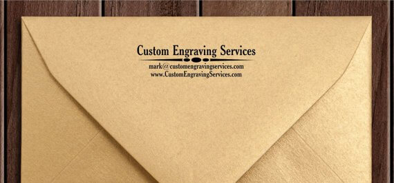 Rubber Stamp Customized Envelopes