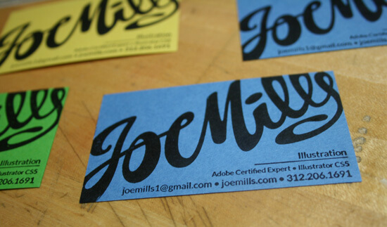 Stamped Business Cards