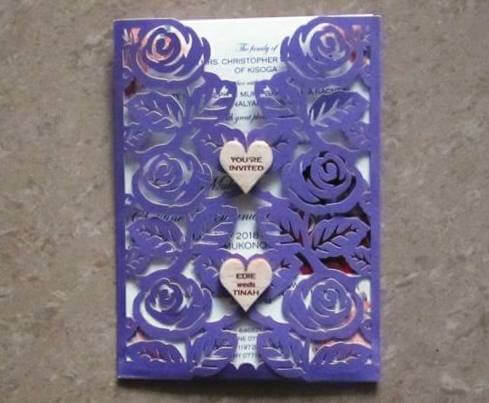 Wedding Card Hear Button