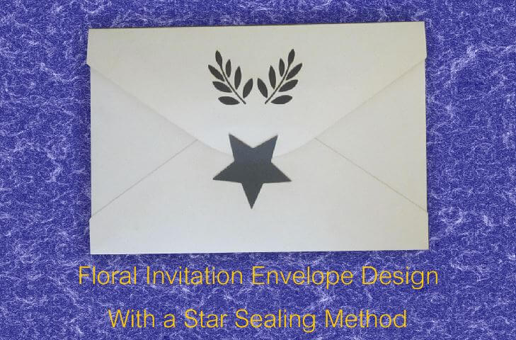 Floral Invitation Card Envelopes