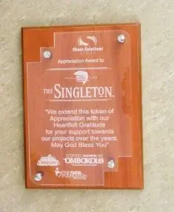 Recognition Award Plaque