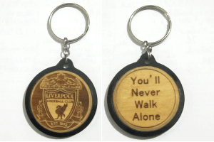 Liverpool Engraved Soccer Keychain
