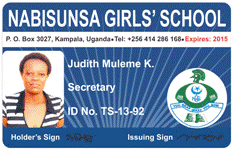 identity card sample