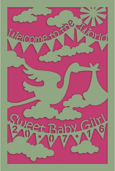 newborn baby card