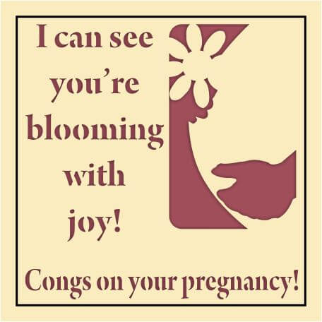 pregnancy card